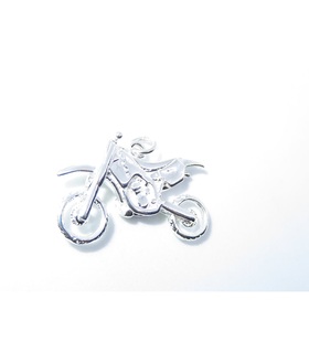 Motorbike Scrambler sterling silver charm pendant .925 x 1 Motorsports