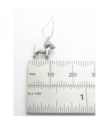 Chihuahua TINY dog earrings sterling silver .925 pair Chihuahuas