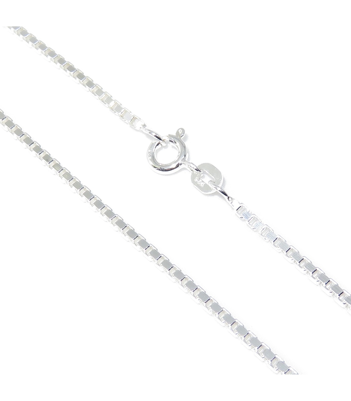 Men's Sterling Silver Box Chain Necklace – 100Sterling