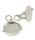 I Love You Sterling Silver Spinner Charm .925 x 1 Spinning charms