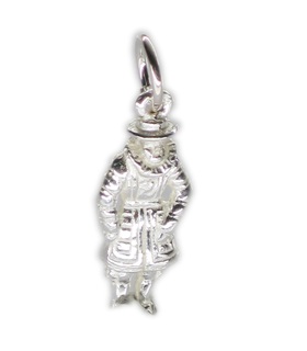.925 Sterling Silver Charm Telephone Booth Armed Forces Great Britain 