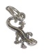 Gecko lizard TINY sterling silver charm TINY .925 x 1 charms