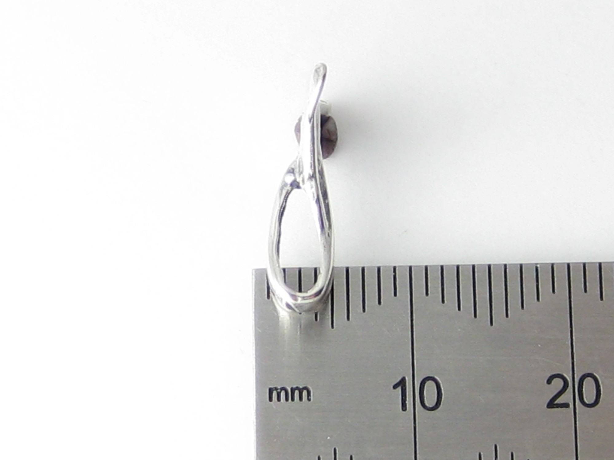Whale Tail SMALL sterling silver pendant .925 x 1 Whales Tails pendants - Picture 4 of 4