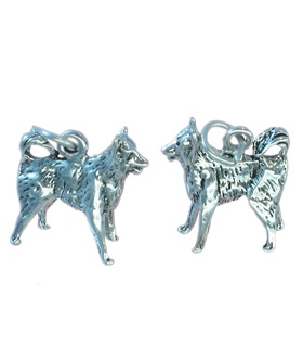 Border Collie dog sterling silver charm .925 x 1 Collies Dogs charms SSLP2105 