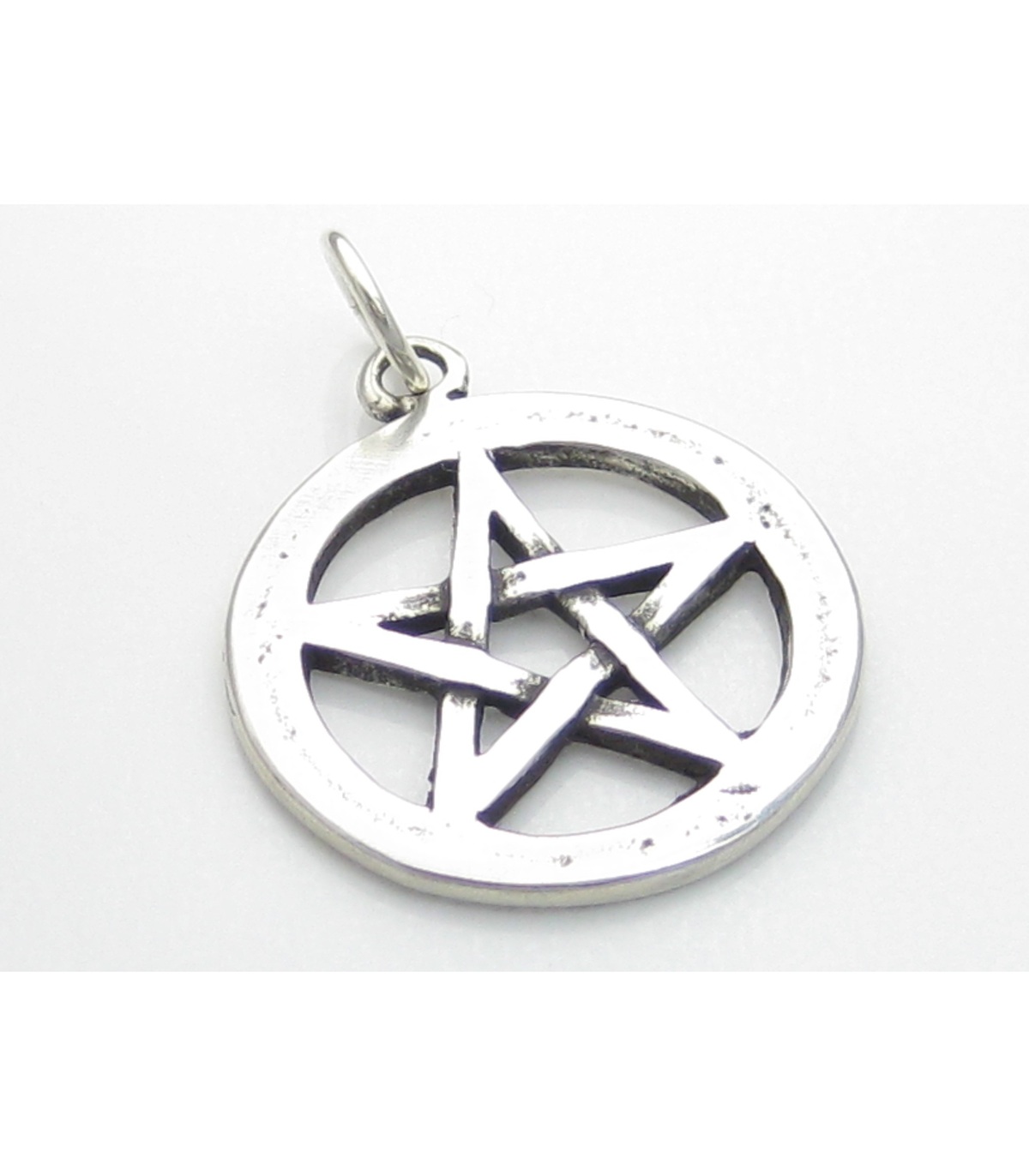 schroef Min Langskomen Pentagram sterling zilveren bedel hanger .925 x 1 pentagram pentangle