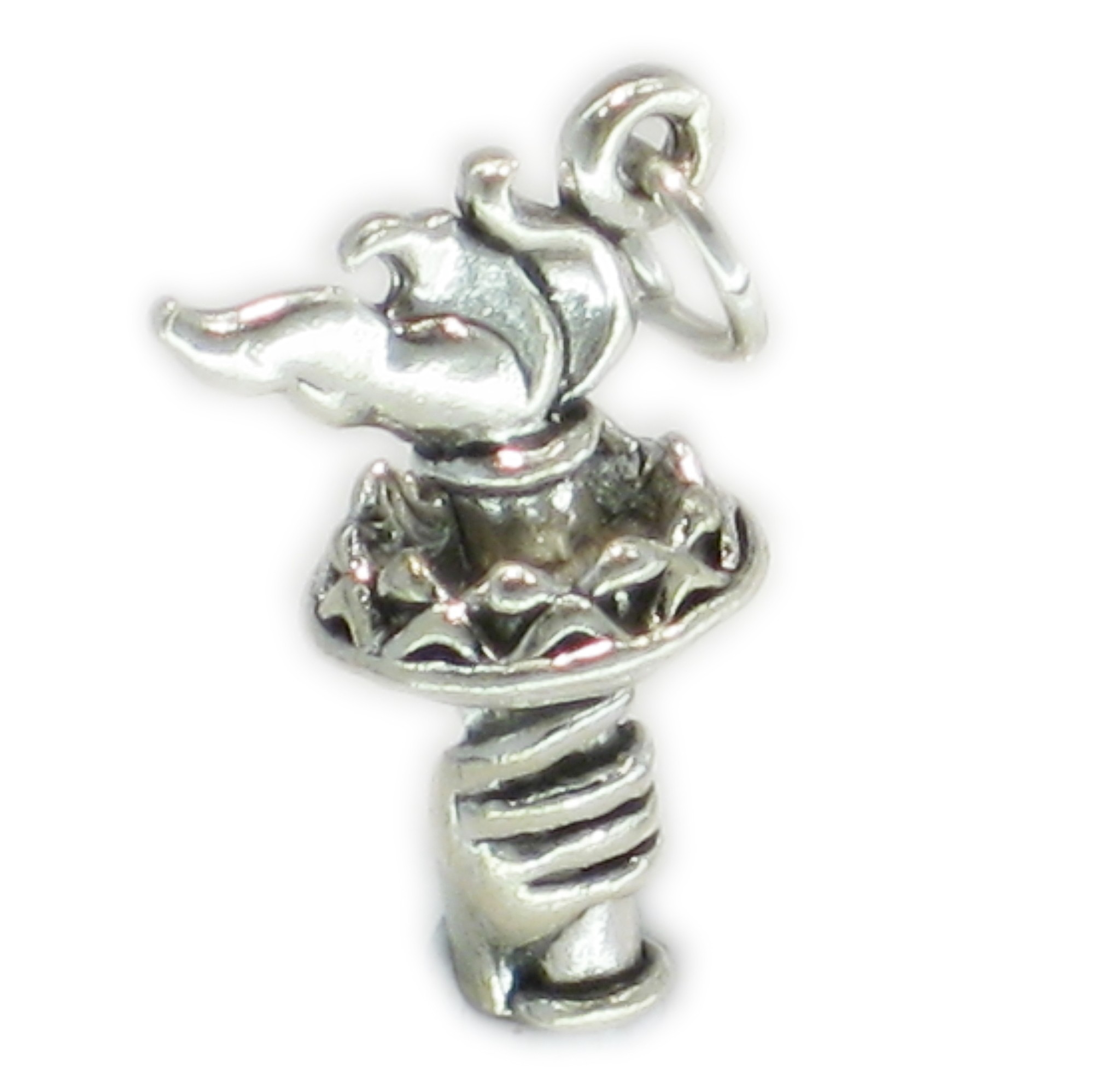 Olympic Torch sterling silver charm .925 x 1 Olympics Torches charms