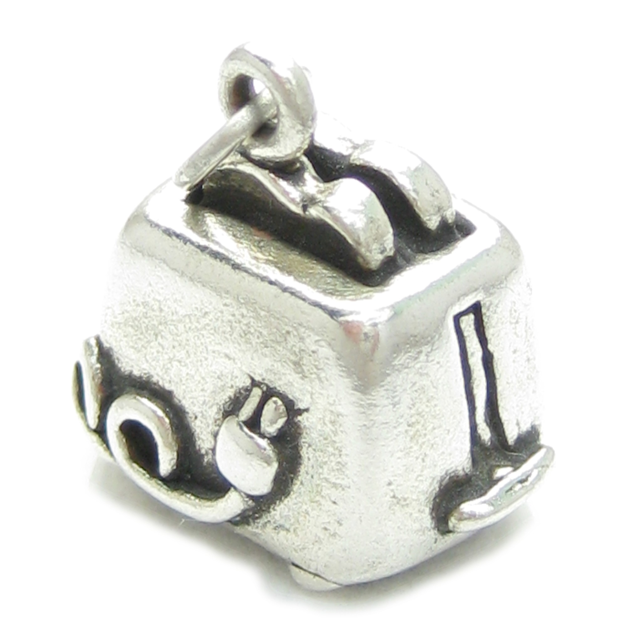 Toaster sterling silver charm .925 x 1 Toast Toasting Toastie charms