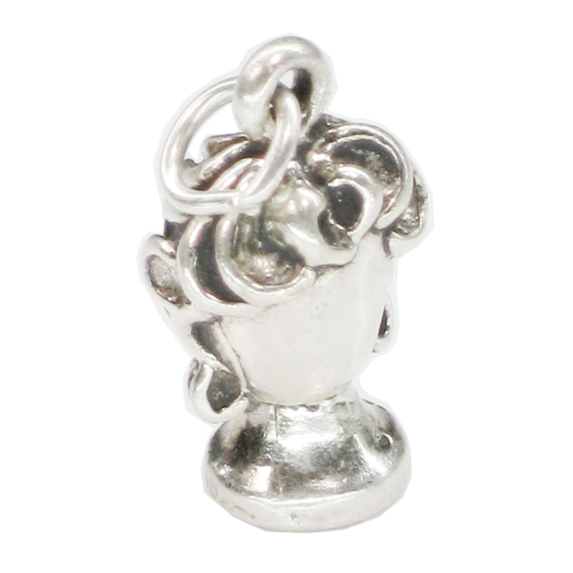 Wig stand sterling silver charm .925 x 1 wigs Hair Piece charms