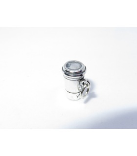 Paper Coffee Cup sterling silver charm .925 x 1 Drinks charms SSLP4834