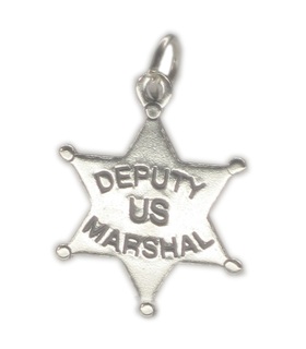 Sheriff Badge TINY sterling silver charm .925 x 1 badges charms