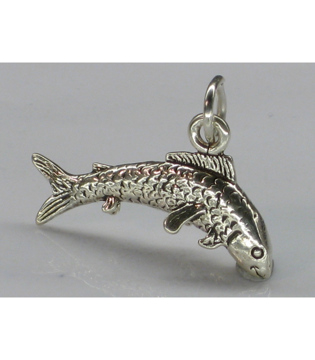 Trout Fish sterling silver charm .925 x 1 Fishing Fisherman charms
