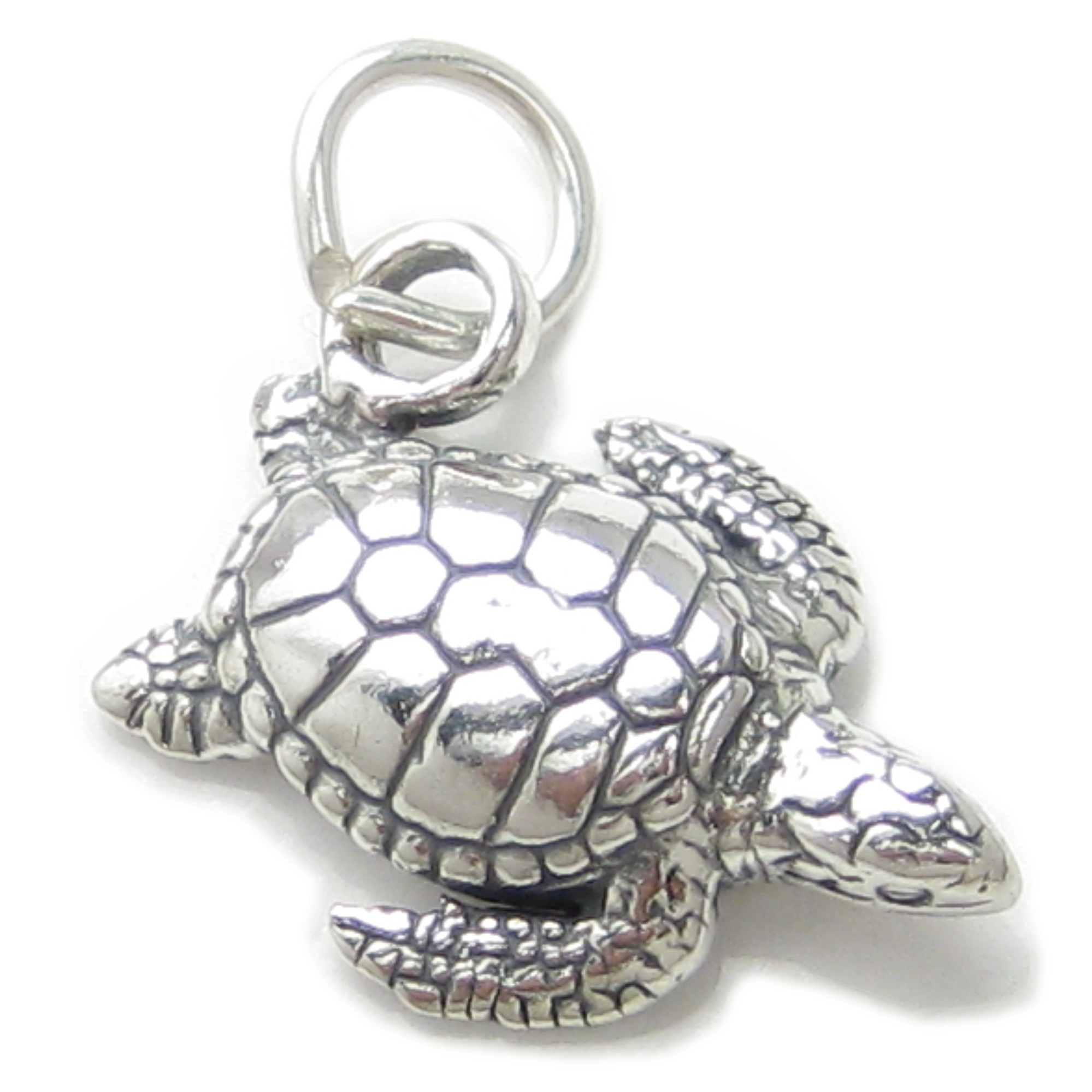 Turtle sterling silver charm .925 x 1 Turtles turtel turtels charms - Picture 1 of 5