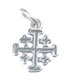 Jerusalem Cross sterling silver charm .925 x 1 Crosses Pendants charms