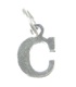 Letter C Initial sterling silver charm .925 x 1 Letters charms Style 6