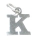 Letter K Initial sterling silver charm .925 x 1 Letters charms Style 6
