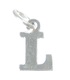 Letter L Initial sterling silver charm .925 x 1 Letters charms Style 6