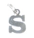 Letter S Initial sterling silver charm .925 x 1 Letters charms Style 6