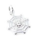 Spider on Web Small sterling silver charm .925 x 1 Spiders charms