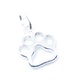 Paw Print TINY sterling silver charm .925 x 1 Cat Dog Paws charms