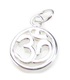 Ohm Om sterling silver charm .925 x 1 Holy Sacred Symbols charms