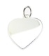 Engravable Heart apx 15mm sterling silver charm .925 x 1 Hearts charms