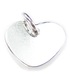 Engravable Heart apx 10mm small sterling silver charm .925 x 1 Hearts