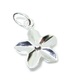Flower sterling silver charm pendant .925 x 1 Flowers pendants charms