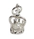 Crown sterling silver charm .925 x 1 Royal Queen King Crowns charms