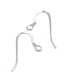 1 pair Earring Wires Sterling Silver .925 Fish Hook Findings fittings