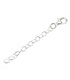 5cm 2inch apx sterling silver extension chain with lobster clip .925 x1