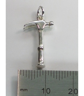 Hammer sterling silver charm .925 x 1 Hammers and tools charms DKC12093 