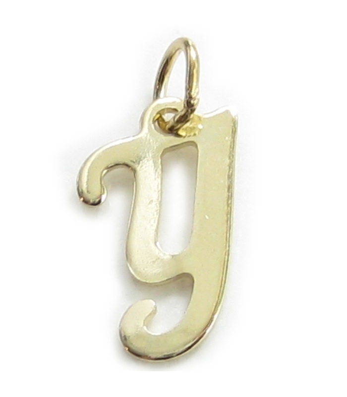 Initial A Letter 9ct yellow gold charm .375 x1 Letters Initials charms