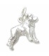 Staffordshire Bull Terrier Dog strlng silver charm .925 x1 Staffie Charms