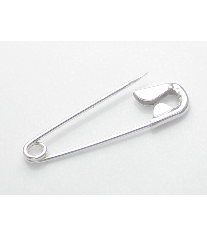 Safety Pin Small Sterling Silver 925 X 1 Opening Safetypin Pins