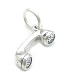 Telephone - Cell Mobile Phone silver charms