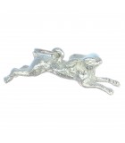 Rabbits and Hare Silver Charms