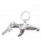 Whales silver charms