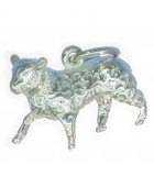 Sheep and Lambs Silver Charms