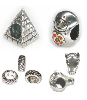 Bead Charms i Sterling Silver