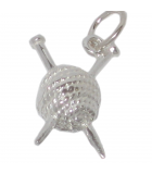 Knitting and Sewing silver charms