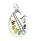 Artists - Painting silver charms