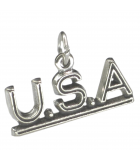 USA and North America silver charms
