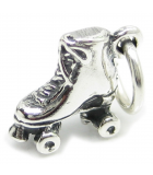 Roller Blade and Roller Skate silver charms