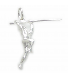 Track and Field athletic silver charms
