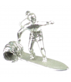 Water skiing and surfing silver charms