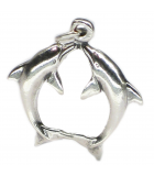 Charms de plata con delfines