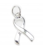 Bewusstsein - Charity Ribbons Silber Charms